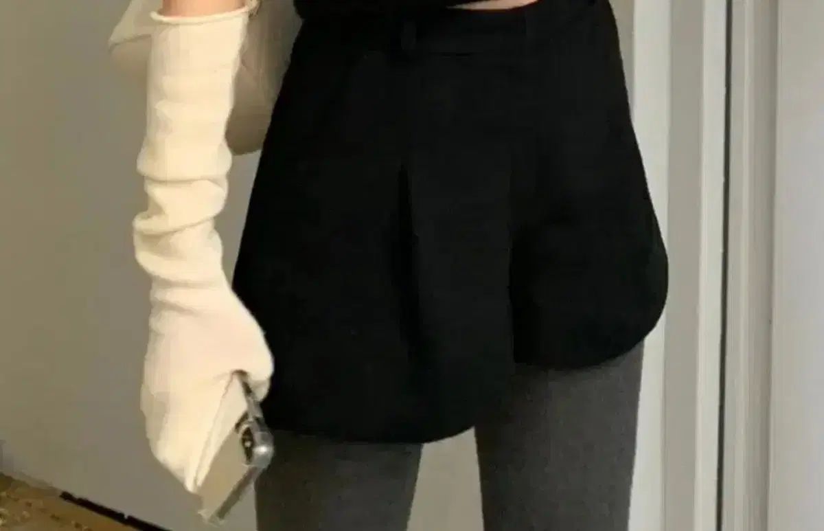 ownt カシミア ブラック ショーツ s