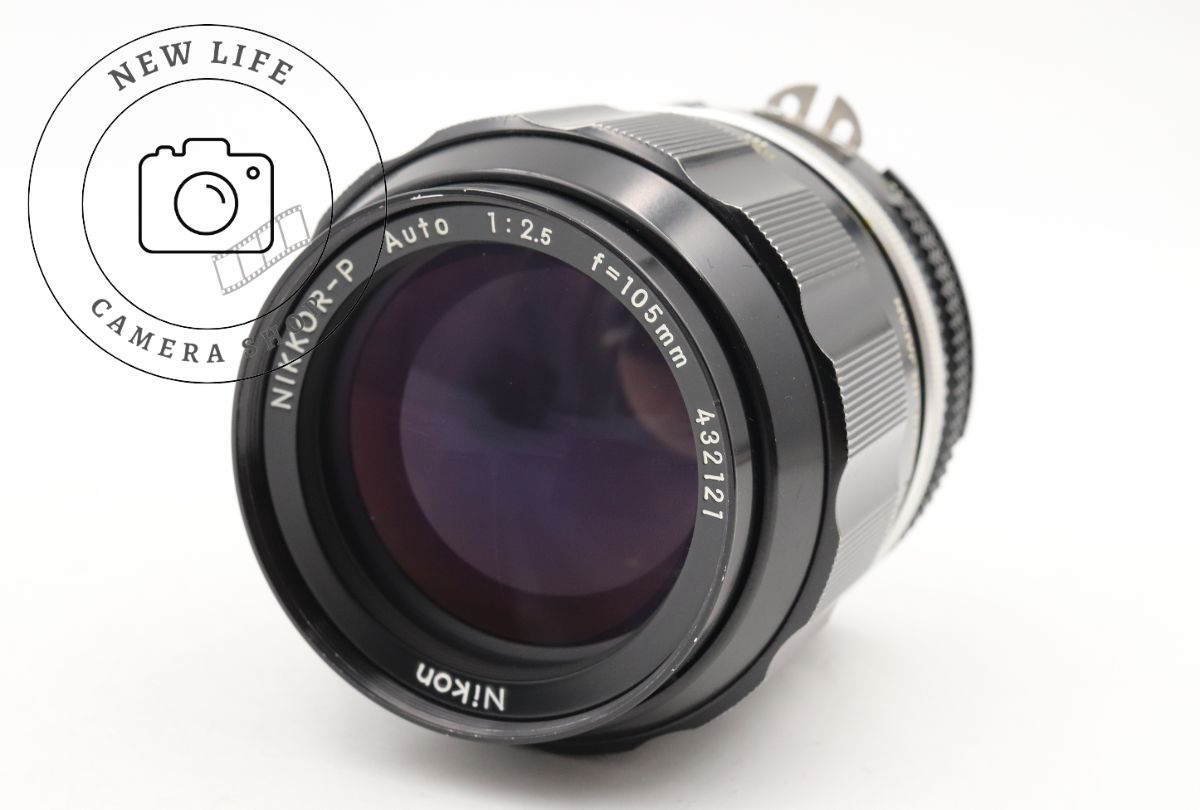 良上品 ニコン Nikon Ai改 NIKKOR-P Auto 105mm F2.5 中望遠レンズ ニコンFマウント 銘玉 15127
