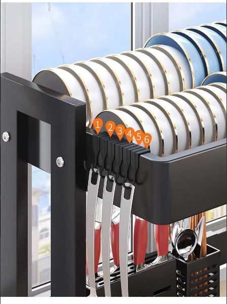 大好評 水切りラック シンク上 水切りラック 2段 シンク 水切り水切りラック シンク上 伸縮 キッチン カウンタートップ食器収納ラック 大容量