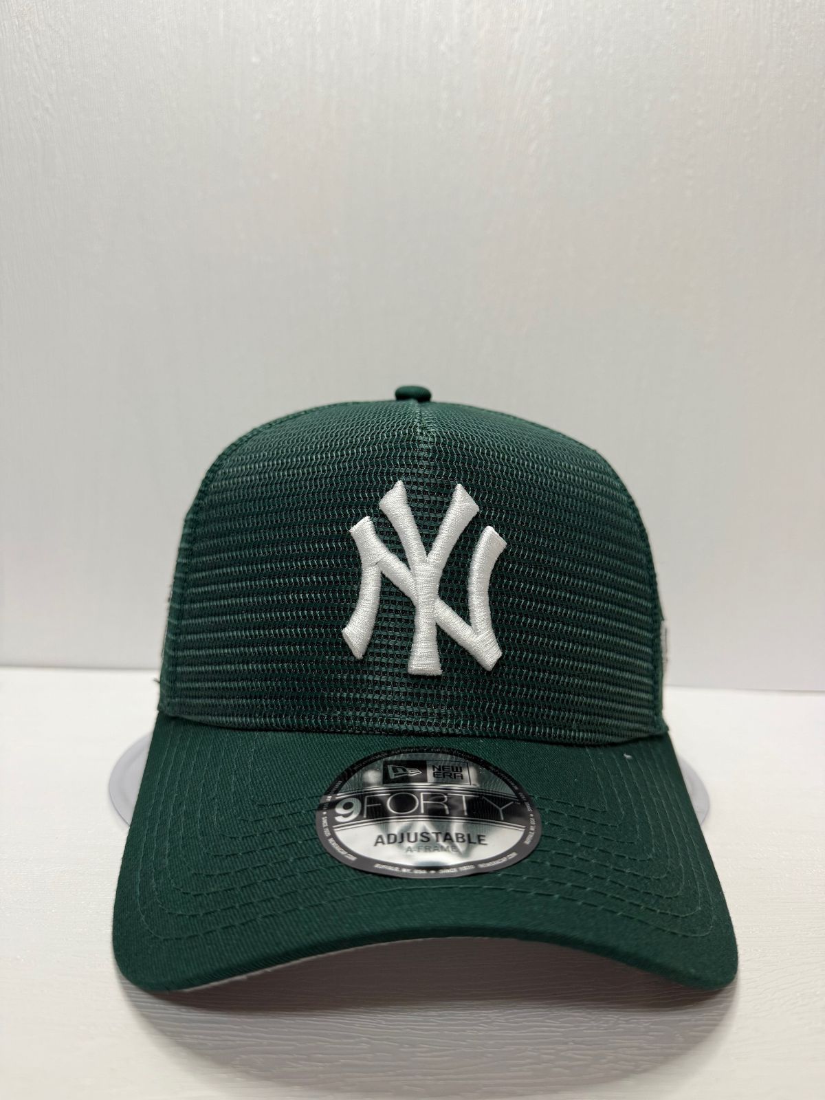 最終お Newera ニューヨークヤンキース 75thワールドシリーズ 9forty A-FRAME スナップバックメッシュキャップ グリーン 年内で出品終了