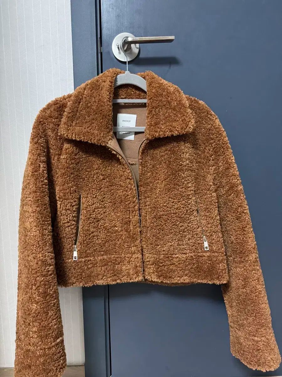 イナフ インナー ブラウン フリース ジャケット