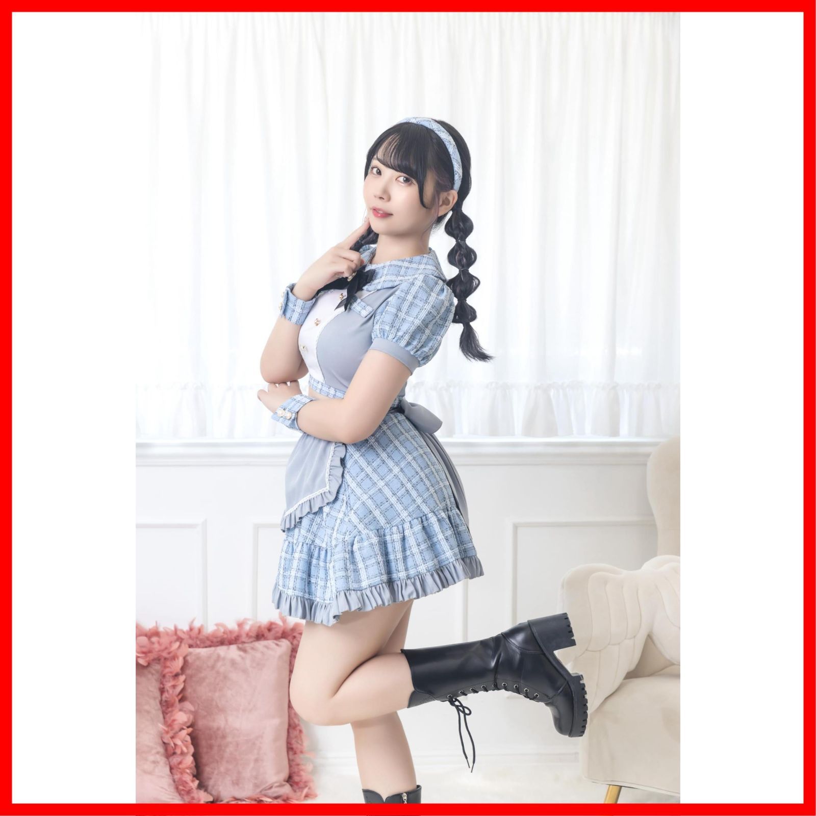 商品 ハロウィン アイドルツイードメイド コスプレ レディース リリカルパレット ブルー クリアストーン Clearstone