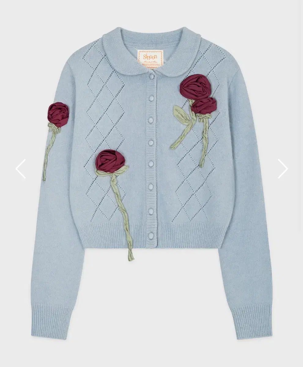 シヌーン 25 エクスクルーシブ ロゼッタ カーディガン ブルー