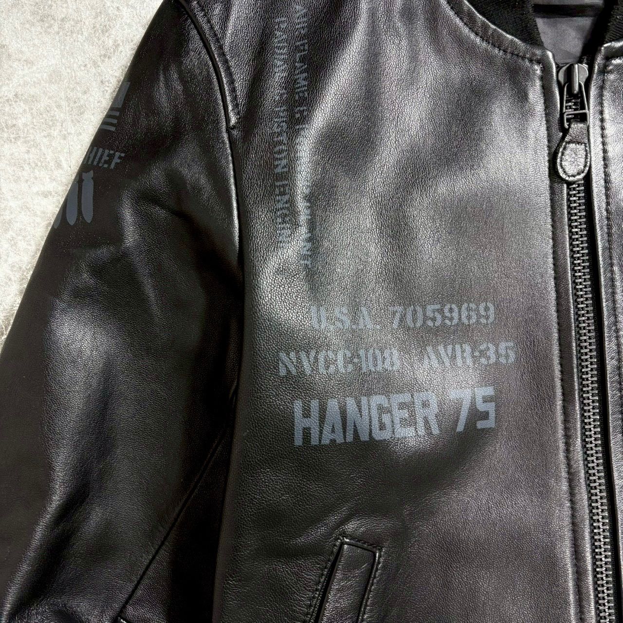 レザー フライトジャケット