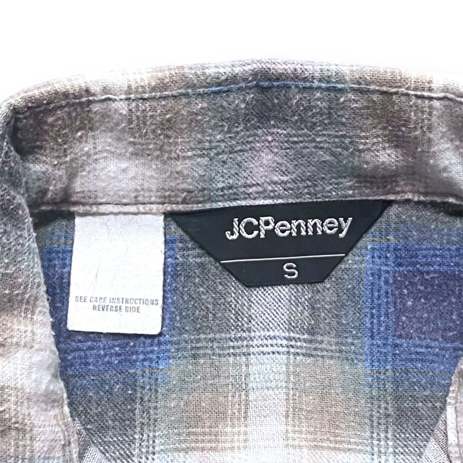 プリントネルシャツ