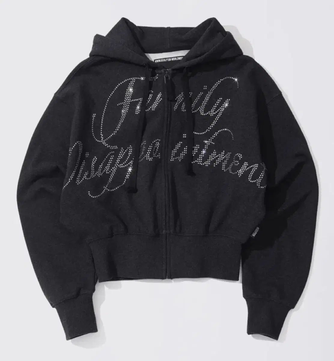 スカルプター SCULPTOR ジュエリー フーディジップアップ チャコール