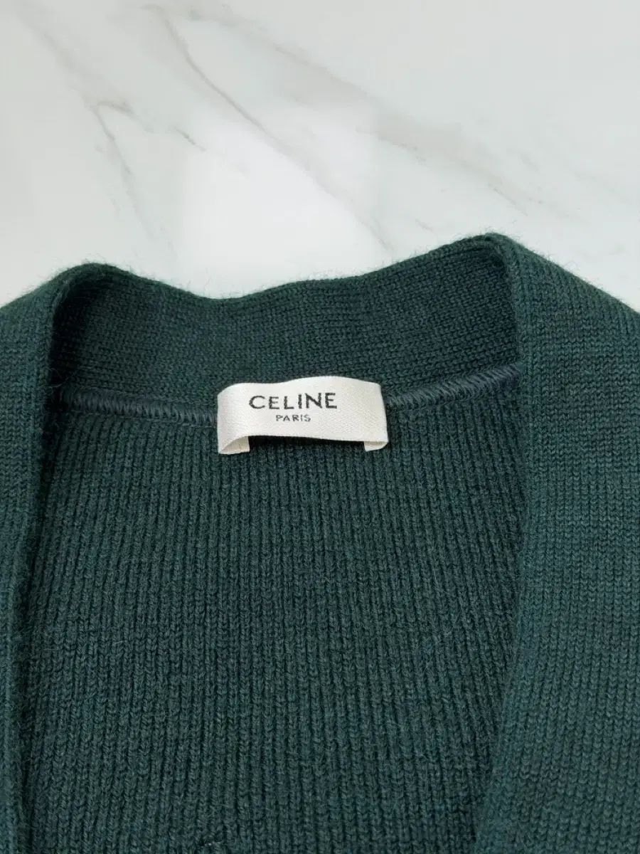 セリーヌ Cロゴ カレッジ カーディガン M