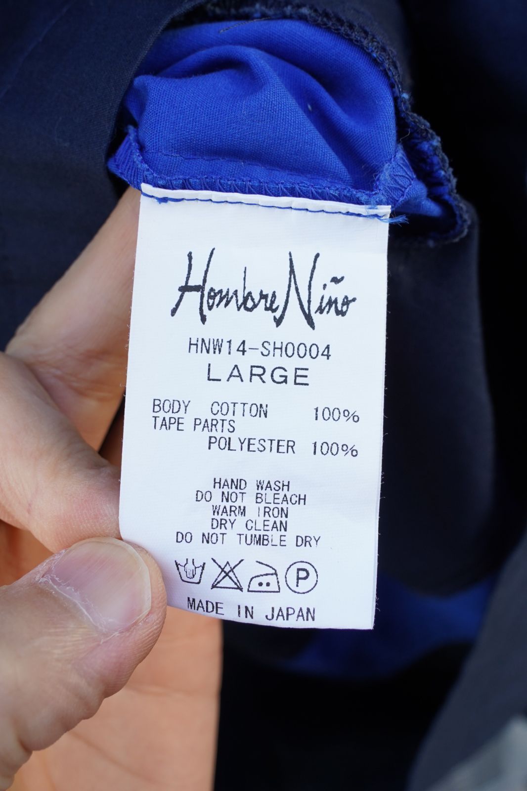 SHIRT ブラック×ブルー×ホワイト