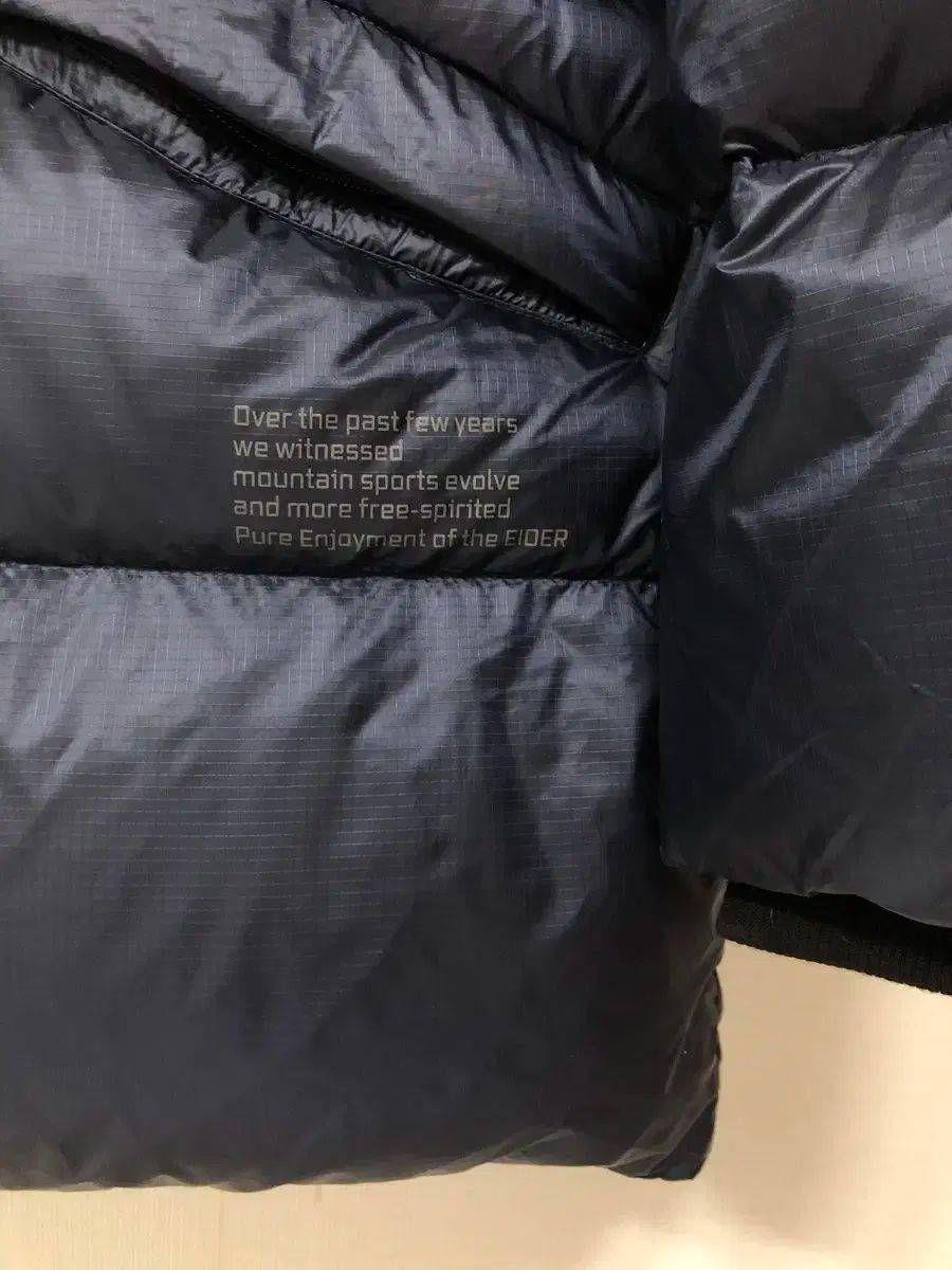 EIDER メンズ リップストップ ナイロン 빵빵한 グースダウン ダウン _ ネイビー M KANDAIZUMI_COM