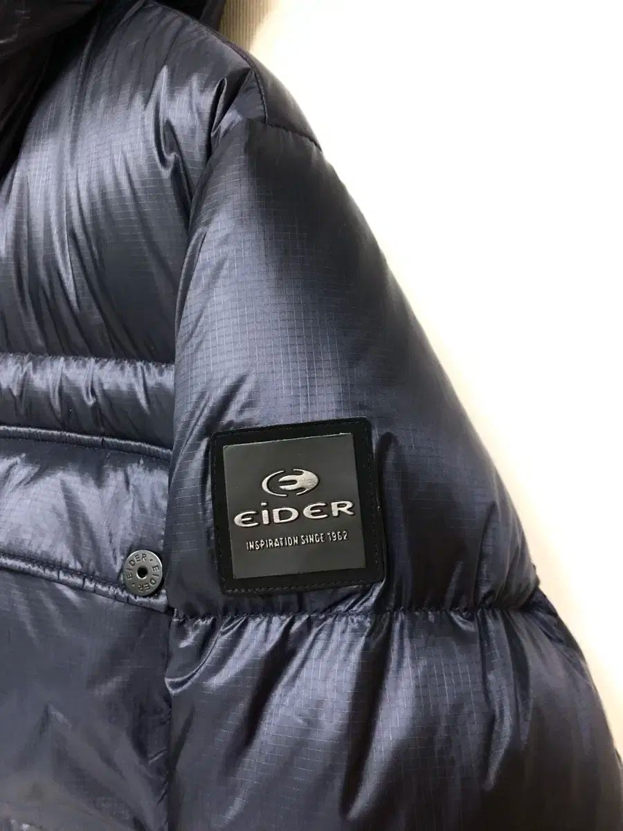 EIDER メンズ リップストップ ナイロン 빵빵한 グースダウン ダウン _ ネイビー M