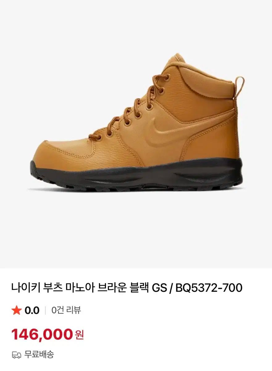 状態良し NIKE マノア ブーツ 250