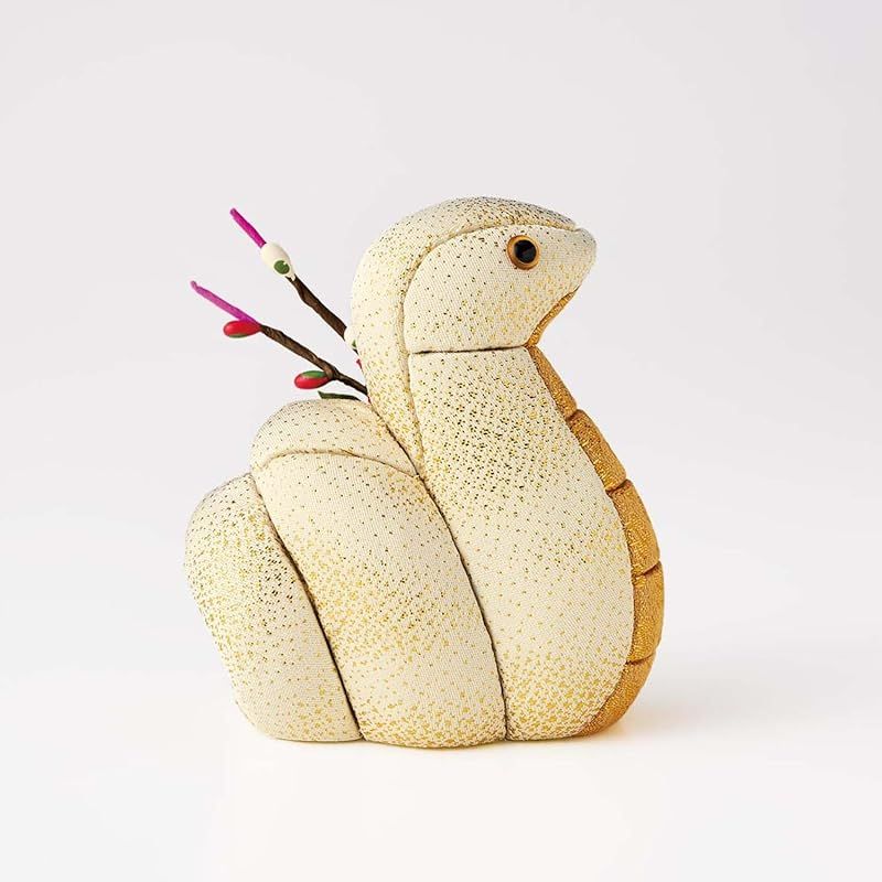 さくらほりきり 木目込み人形 開運招福へび 金欄 5865209