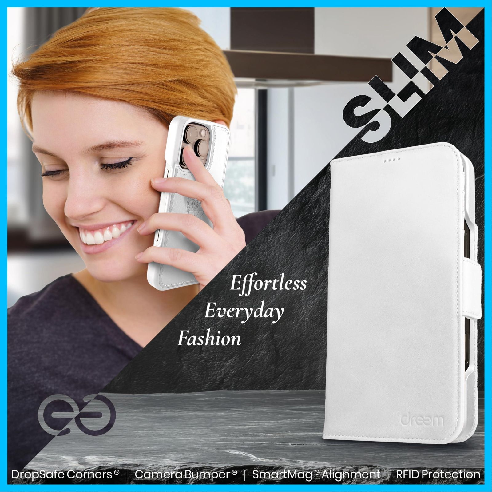 商品 マグネット着脱式 ヴィーガンレザー製 耐衝撃 - Max用 携帯電話ケース Pro RFIDカード保護機能 16 iPhone 2通りに使えるフリップスタンド付き Apple - 財布型ケース フィボナッチ Fibonacci 2イン1 ホワ