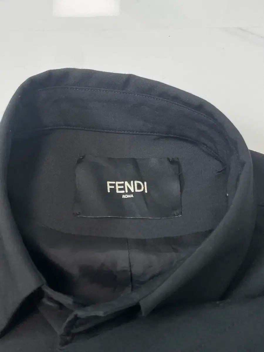 FENDI フェンディ ツーポケット シグネチャー ロゴ シャツ ジャケット 54