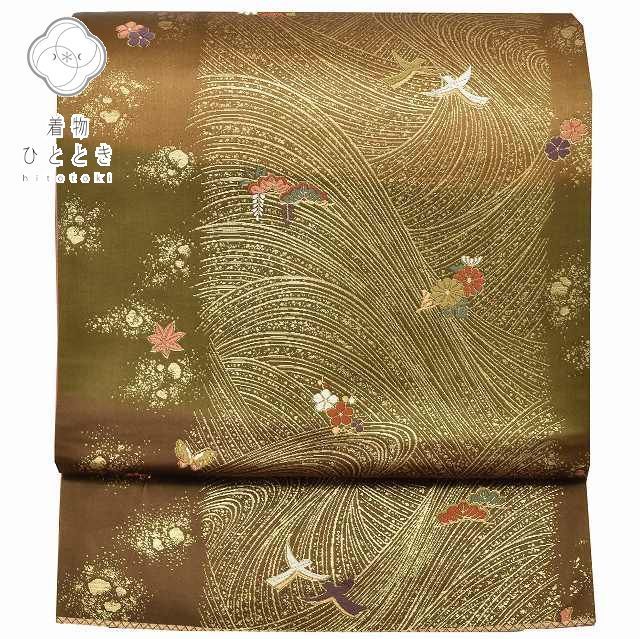 しま吉　紬着物【林宗平工房】塩沢紬 生つむぎ 正絹 証紙付 単衣 白茶色 紬着物【林宗平工房】塩沢紬 生つむぎ 正絹 証紙付 単衣 白茶