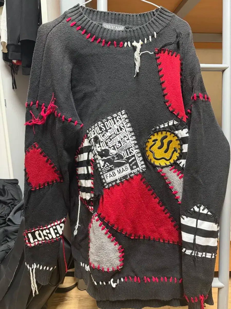 カレントムード パンクパッチ ニット