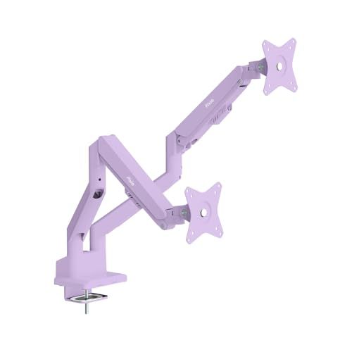 Pixio PS1D Wave Purple モニターアーム デュアル パープル 2画面 上下 ガススプリング かわいい ピクシオ 32インチ 対応 4eaf1ee0