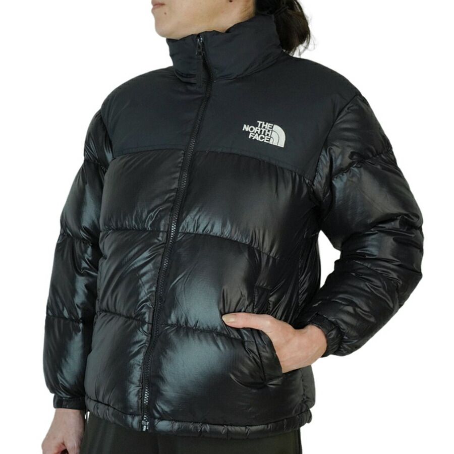 ノースフェイス THE NORTH FACEキッズ レディース ダウンジャケットKS 1996 ECO NUPTSE JACKETKS 1996 エコ ヌプシ リアルブラック黒 REAL BLACK ロゴハーフドーム アウトドア アウター キャンプ GULLKHAN_COM