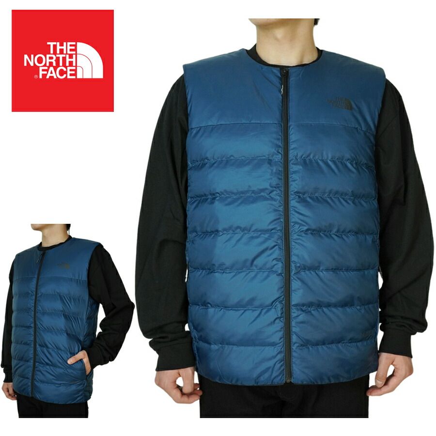 ノースフェイス日本未発売THE NORTH FACE メンズ ダウンベスト 中綿ルイス T ベスト4 LEWES T VEST 4TURQUOISE ターコイズアウター アウトドア スノー ブルー ストリート レイヤード