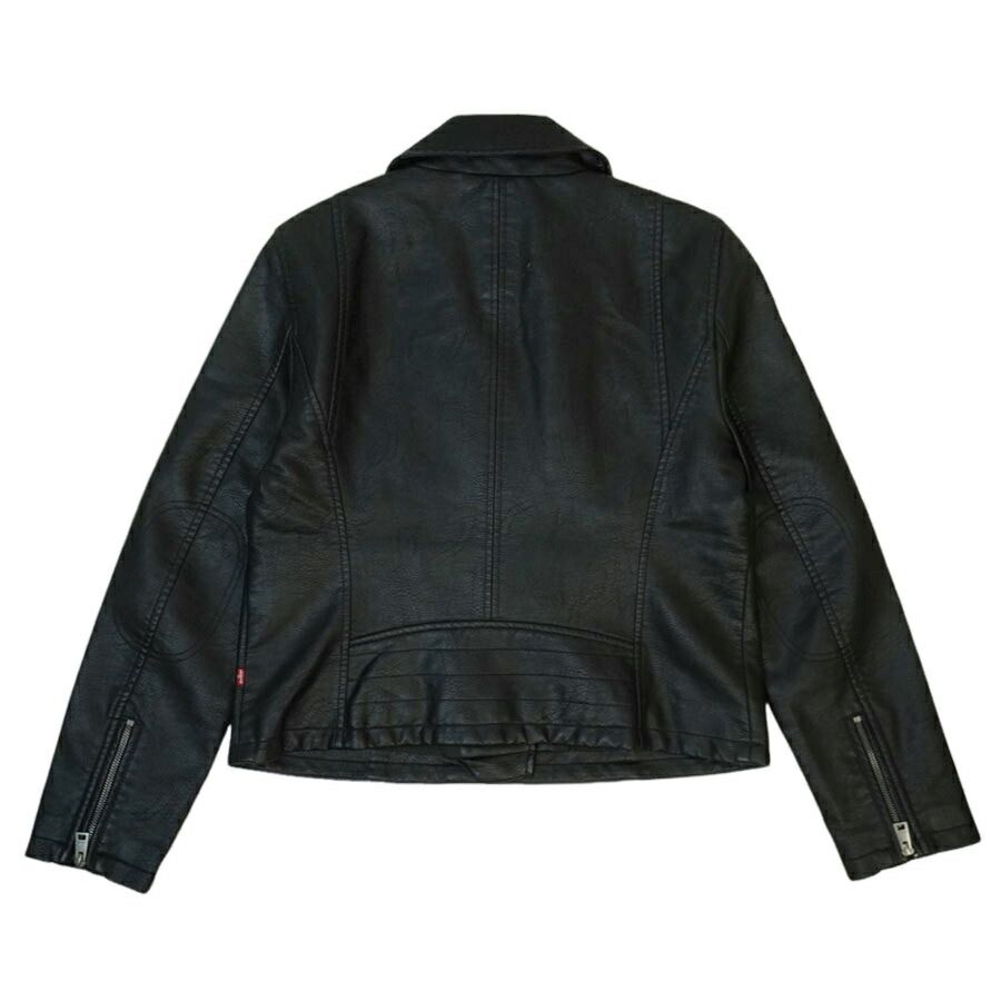 フェイクレザーライダースジャケットBLACK