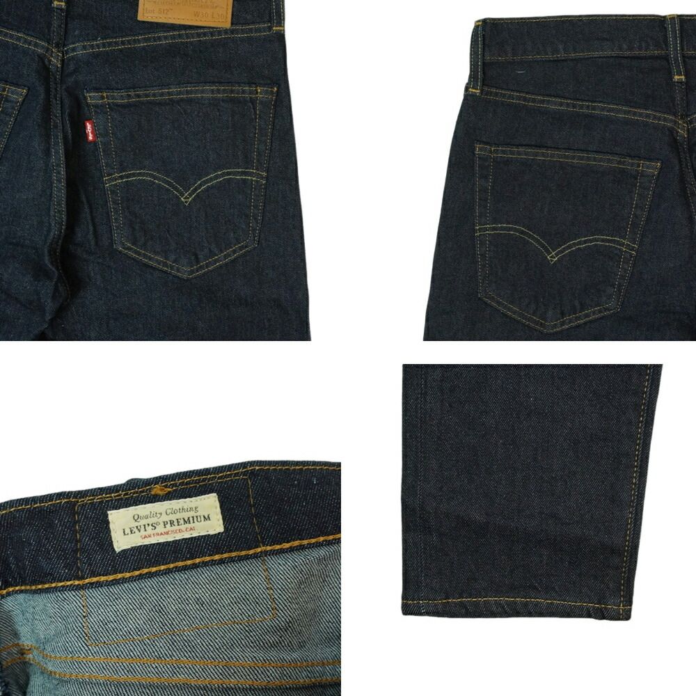  メンズ デニムパンツリーバイス LEVI S 512 スリム テーパード PREMIUM SLIM TAPER INDIGOブルー インディゴ ブラック ウォッシュジェンダーフリー ローライズ ジーンズ ジーパン クラシッ その他 パンツ