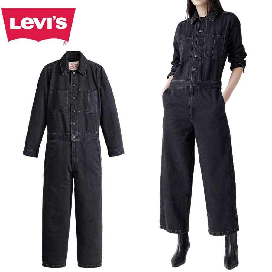レディース つなぎ ジャンプスーツリーバイス LEVI SA59300007 STANDARD FIT TSUNAGIIconic Jumpsuit アイコニックジャンプスーツバギー ワイドパンツ アメカジウォッシュ ジェンダーフリー ローライズ ジーンズ ジ