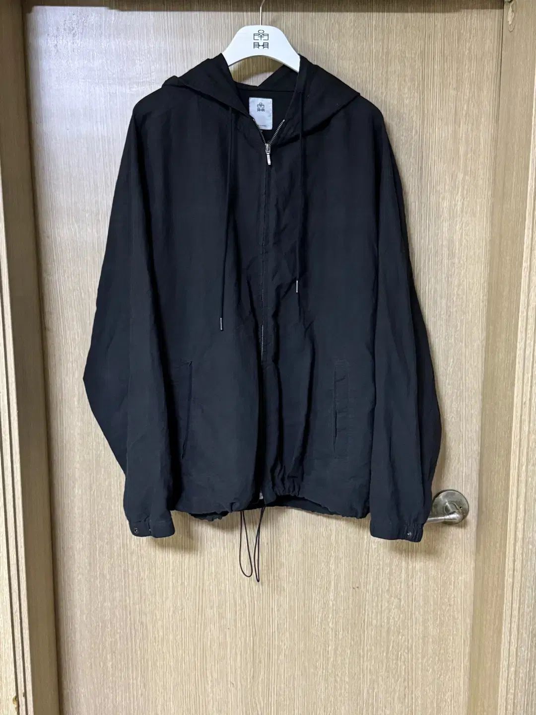 3 POLYTERU ジップ フーディー パーカ ディープチャコール