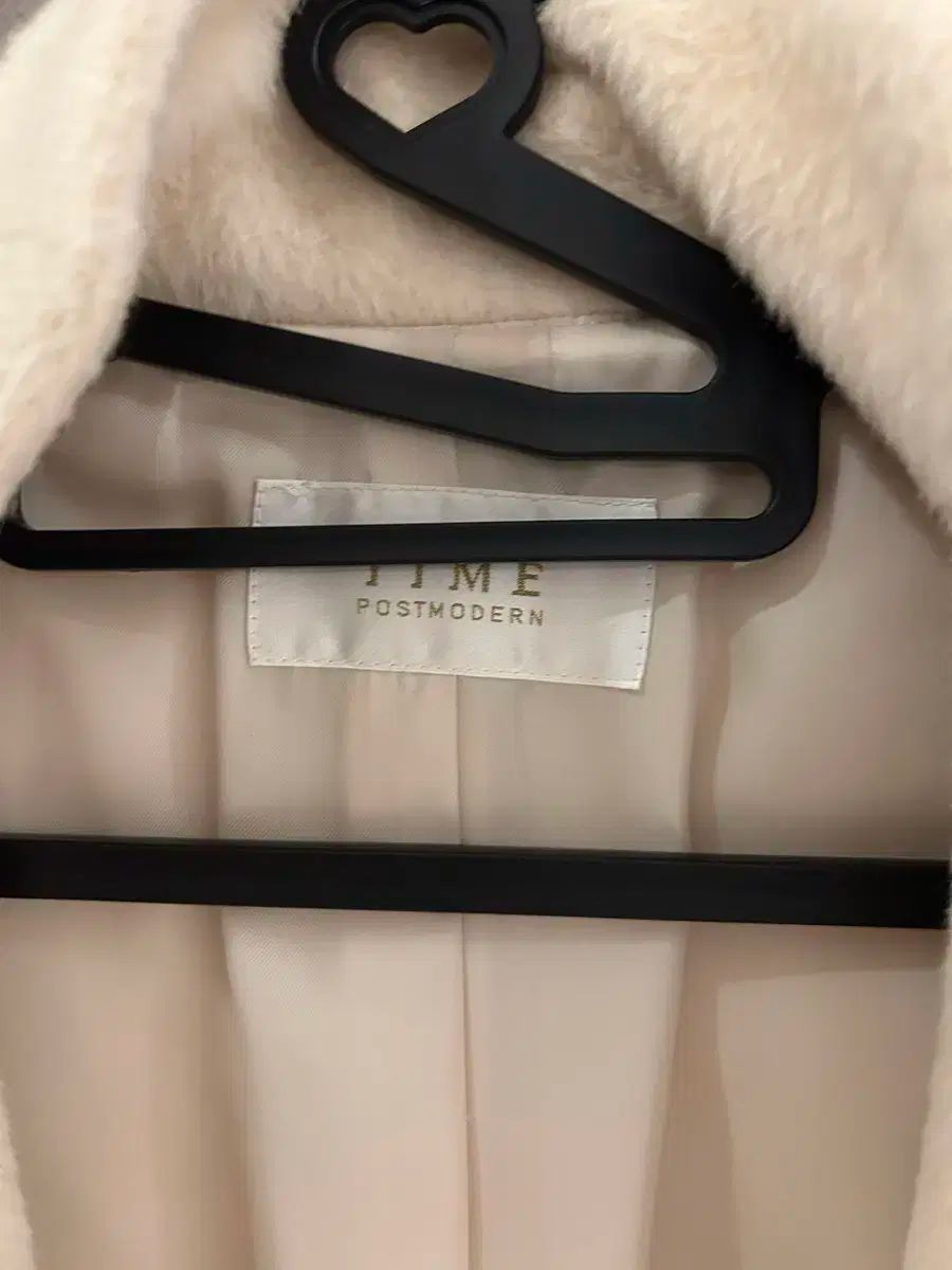 TIME アイボリー ハーフ コート タイム