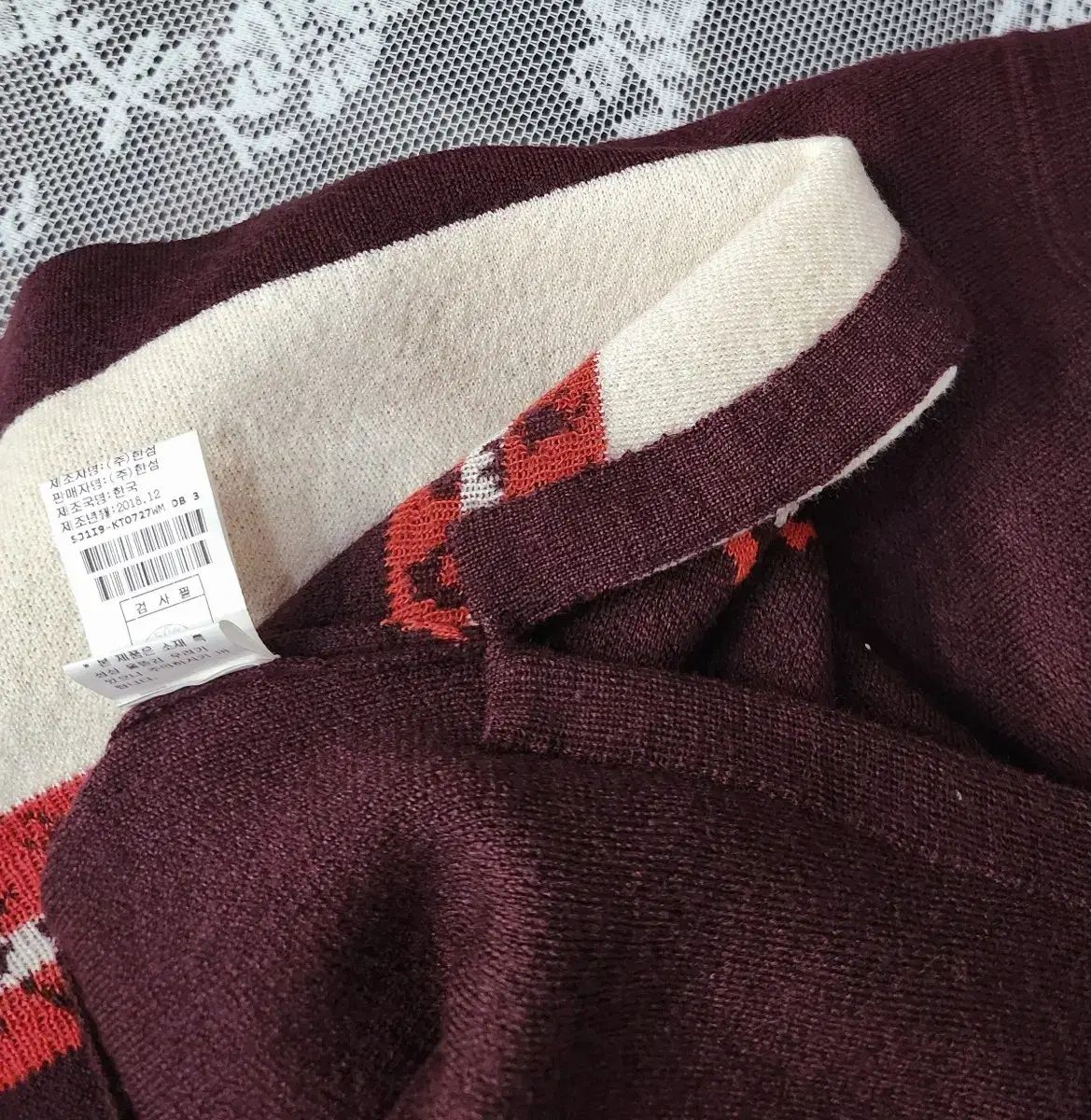 SJSJ ラウンドパータンニット