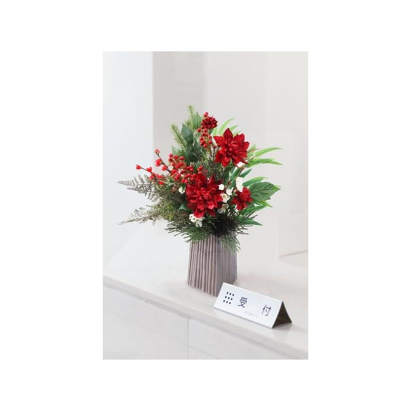 mamawrteth お正月飾り しめ縄 1個 流水模様 常盤色 スワッグ アーティフィシャルフラワー 造花 和柄 和モダン しめ飾り 玄関飾り 水引 迎春 縦85×横34×厚み12 トキワイロスワッグ NAATW-030 NEXPOTALLINN_EU