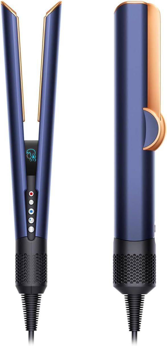 Dyson ダイソン ドライヤー Dyson Airstrait™ストレイトナー ダークブルー コッパー HT01 DBBC 大風量 速乾 ストレート ヘアアイロン 熱プレートがなく 風の力でストレート