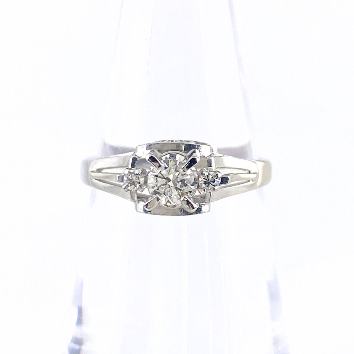 ダイヤモンド デザインリング プラチナ 指輪 メレダイヤ リング 11.5号 Pt900 ダイヤモンド レディース