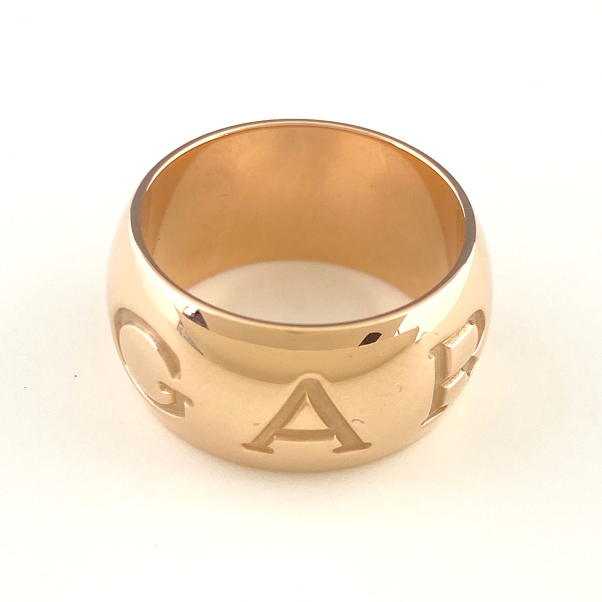 ブルガリ BVLGARI モノロゴリング PG ピンクゴールド 指輪 リング 12号 750 レディース
