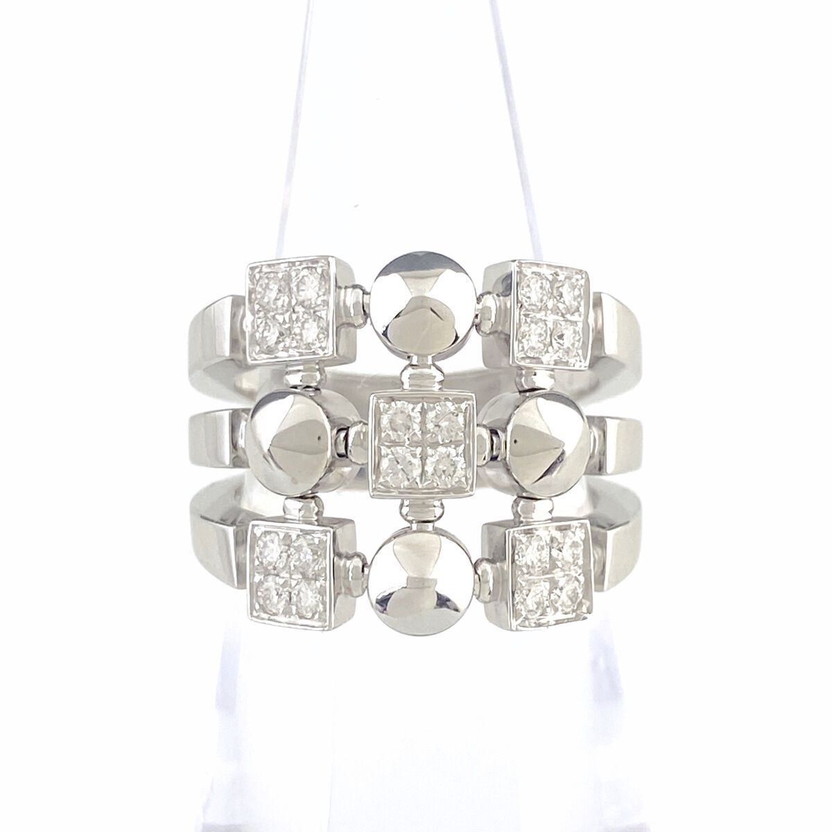 ブルガリ BVLGARI ルチア リング 指輪 メレダイヤ 13号 750 ダイヤモンド レディース