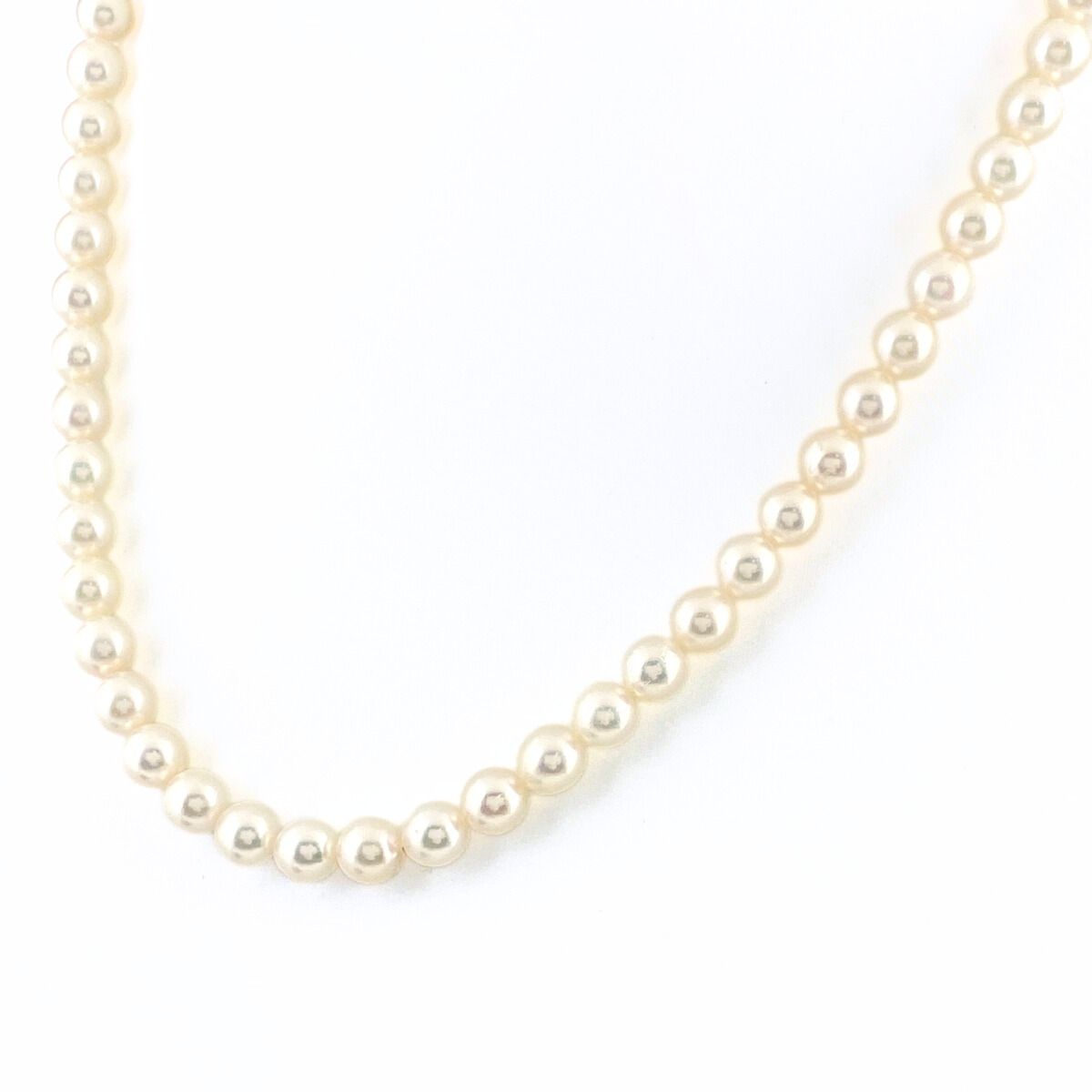 ミキモト MIKIMOTO パール デザインネックレス silver 真珠 ペンダント ネックレス K18 SV パール レディース