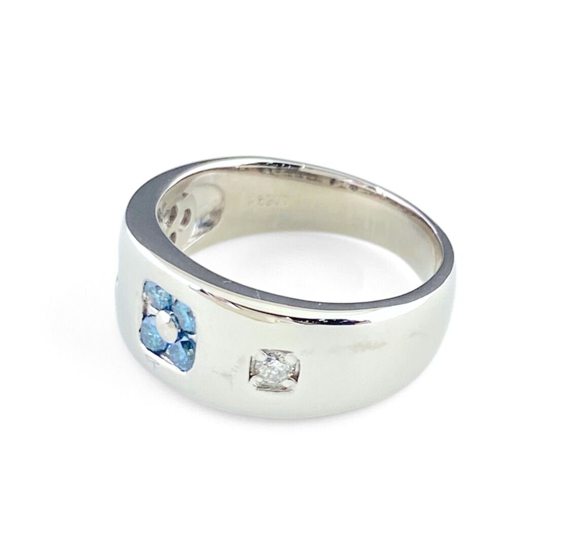 メレダイヤ デザインリング プラチナ 指輪 トリートメントダイヤ リング 12号 Pt900 ダイヤモンド レディース