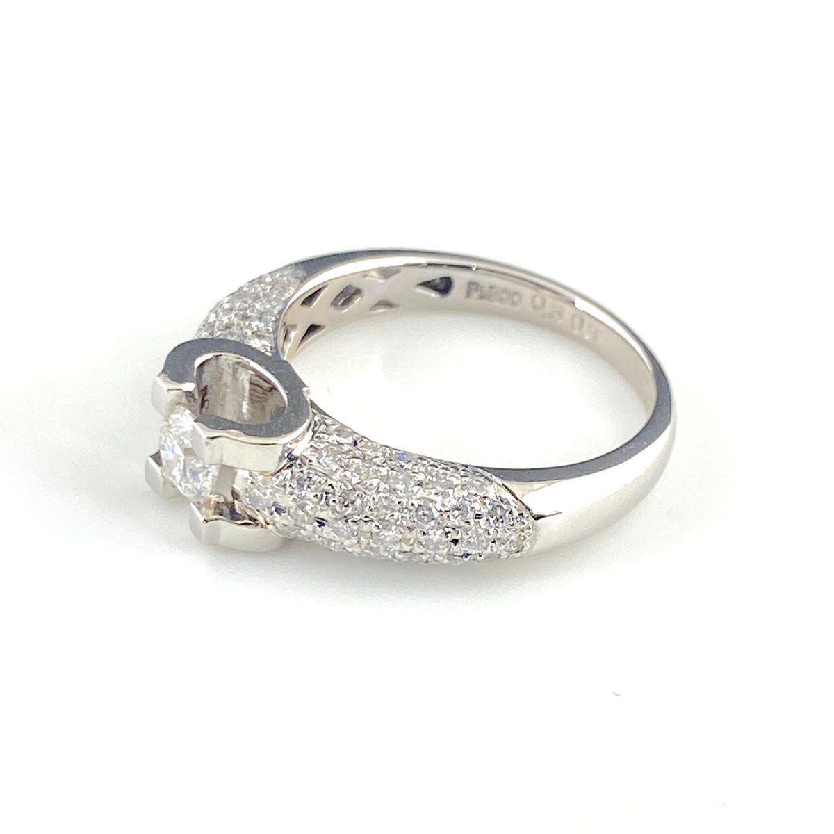 ダイヤモンド デザインリング プラチナ 指輪 リング 12号 Pt900