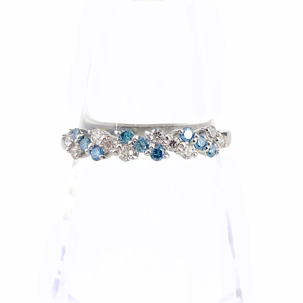 メレダイヤ デザインリング プラチナ 指輪 トリートメントダイヤ リング 11.5号 Pt900 ダイヤモンド レディース