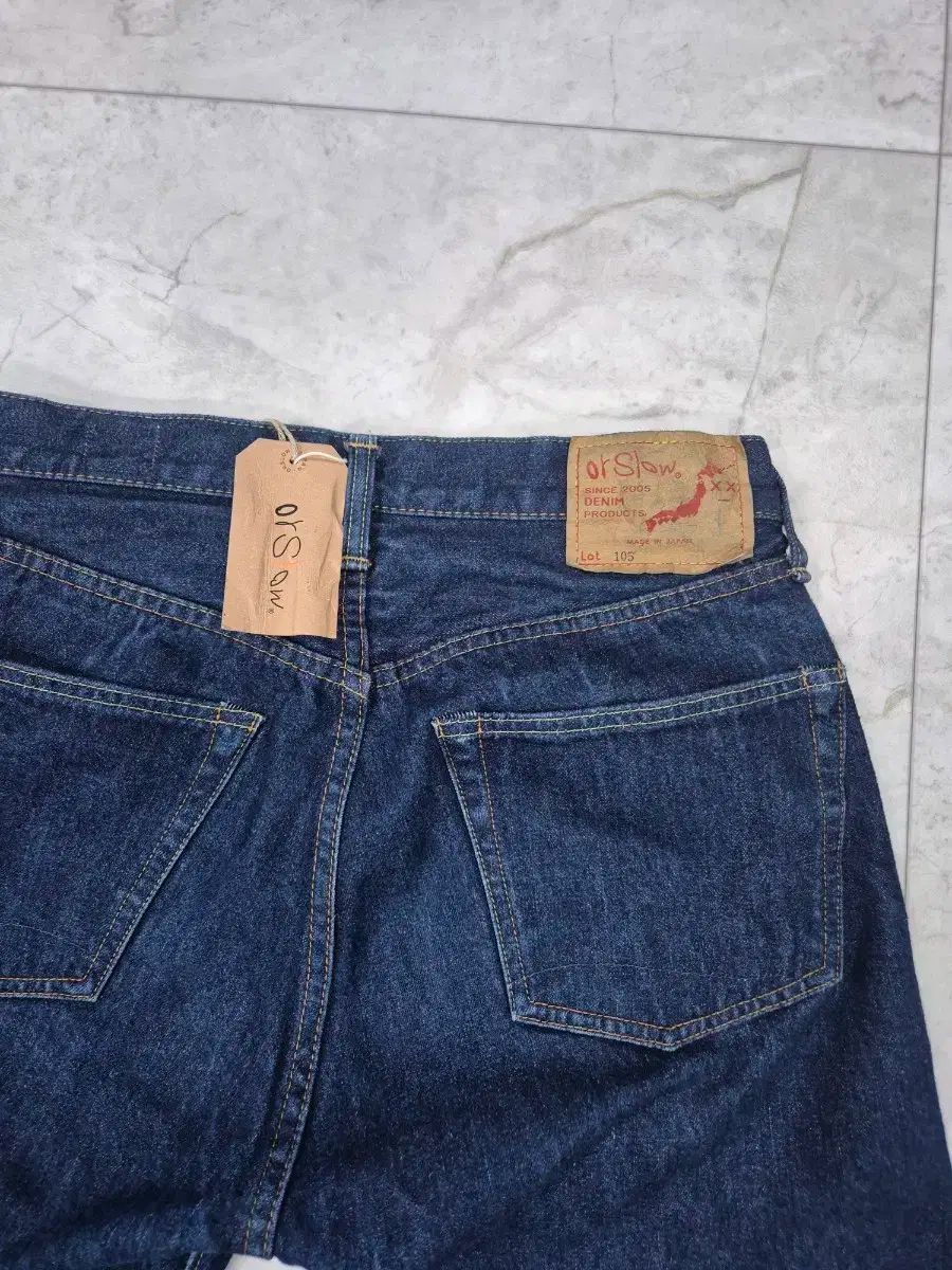  オアスロウ 105 ワンウォッシュデニム ONE サイズ チノパン パンツ