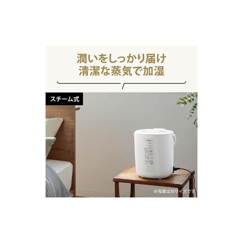 象印マホービン 加湿器 スチーム式 3.0L ホワイト EE-RR50-WA