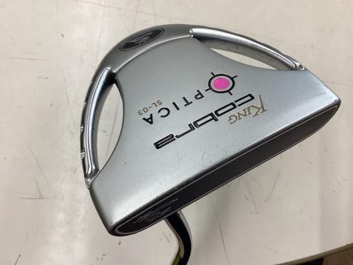  【中古】 コブラ KING cobra OPTICA SL-03(ピンク) 33インチ パター PT スチール (フレックスその他) メンズ 男性用 右利き 右用 Cランク ゴルフクラブ パター