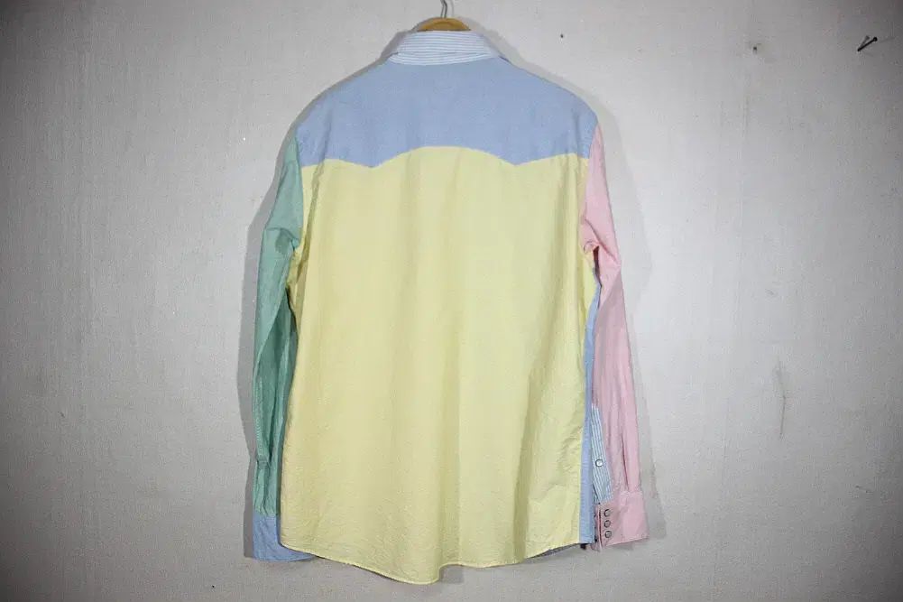 ポロ ラルフローレン ブロック ウェスタン シャツL