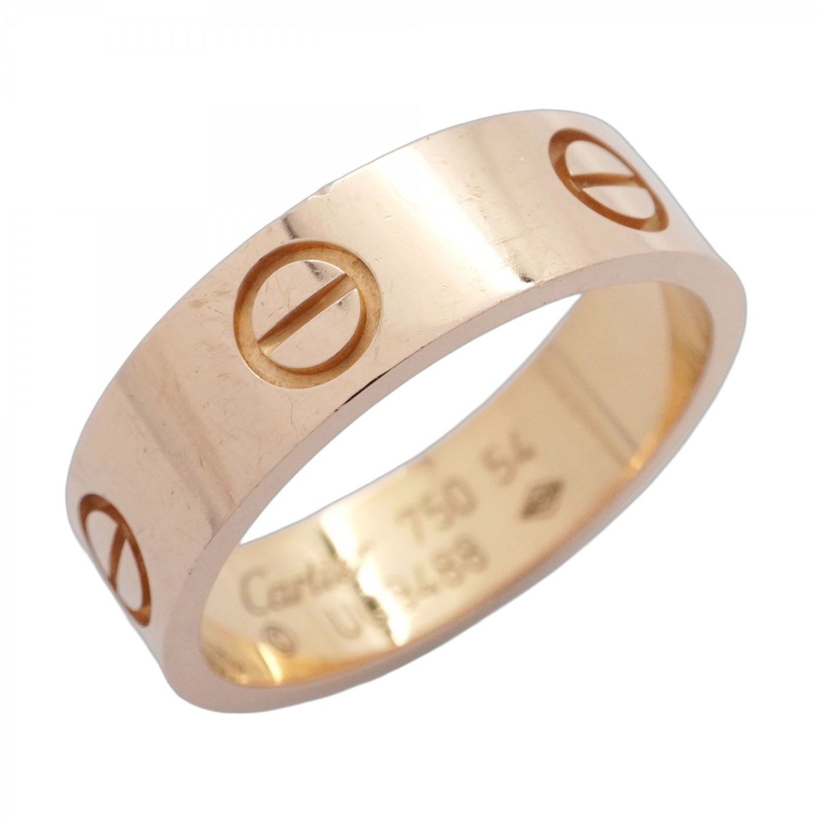 カルティエ Cartier カルティエ リング ラブ K18PG ピンクゴールド #54レディース