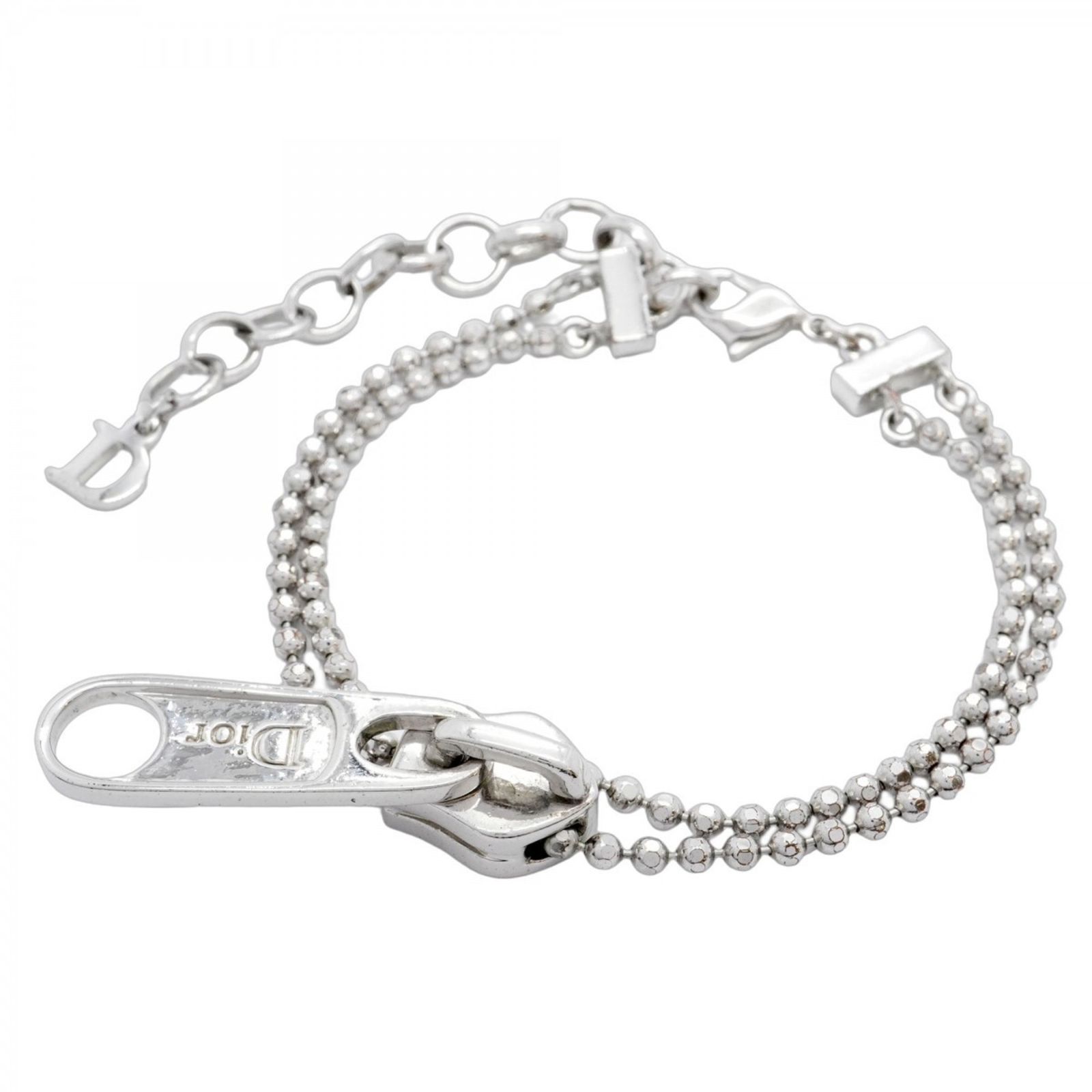 クリスチャン ディオール Christian Dior クリスチャンディオール ブレスレット ディオール モチーフ メタル シルバーレディース