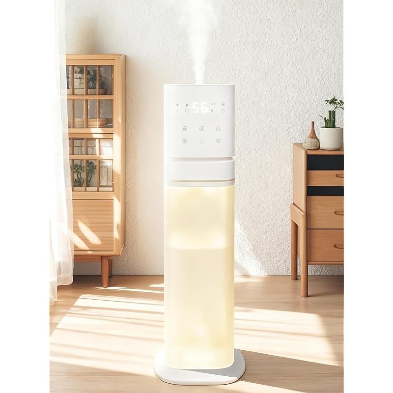 KEECOON 加湿器 大容量 8L 超音波式 業務用 透明タンク 2025 タワー型 業務用加湿器 大型 上から給水 アロマ 切れタイマー リモコン付き 静音 省エネ 三段階噴霧量 連続48時間 自動湿度調整 睡眠モード 水漏れなし お手入れ簡単 空焚き防止