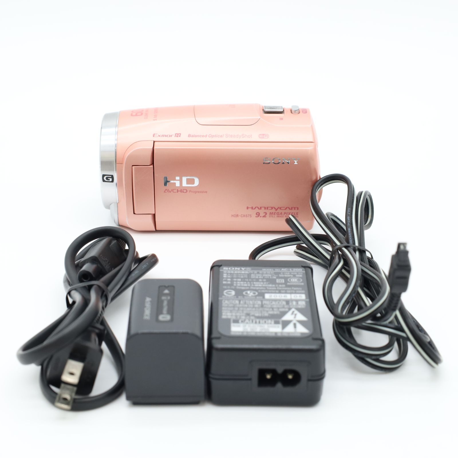 SONY ソニー HDR-CX675 ピンク 光学30倍ズーム 手ブレ補正優秀 フルハイビジョンビデオカメラ 人気