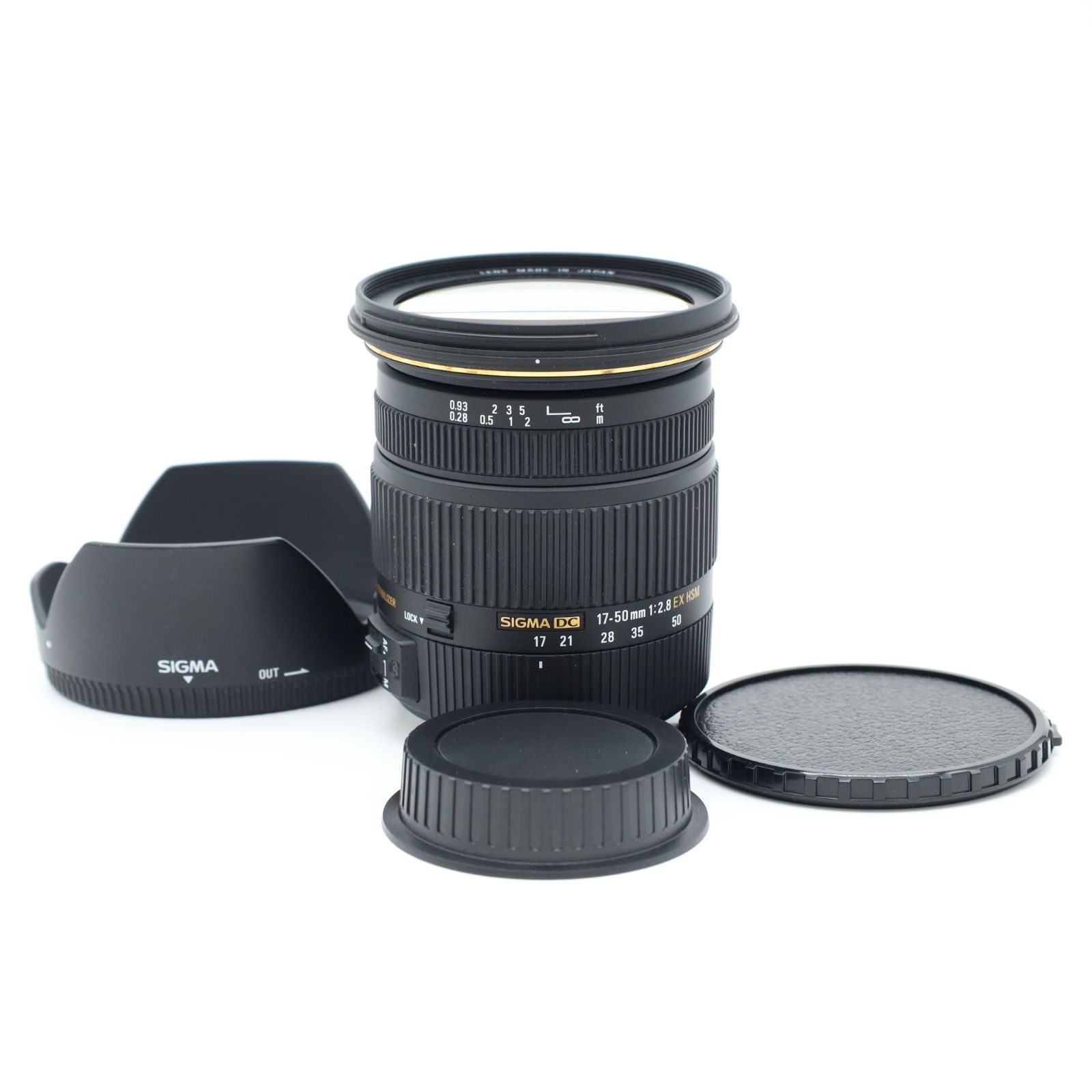 上品 SIGMA シグマ 17-50mm F2.8 EX DC OS HSM キヤノン用 明るい標準ズームレンズ 手ブレ補正 動作良好