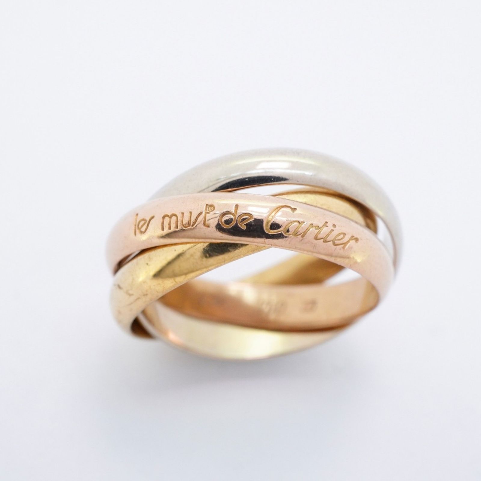 カルティエ Cartier カルティエ リング トリニティ K18YG イエローゴールド K18WG ホワイトゴールド K18PG ピンクゴールド ＃55メンズ レディース