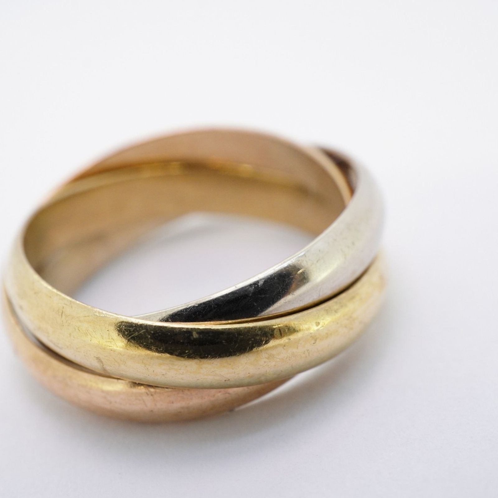 カルティエ Cartier カルティエ リング トリニティ K18YG イエローゴールド K18WG ホワイトゴールド K18PG ピンクゴールド ＃55メンズ レディース FORTGASGNV_COM_BR