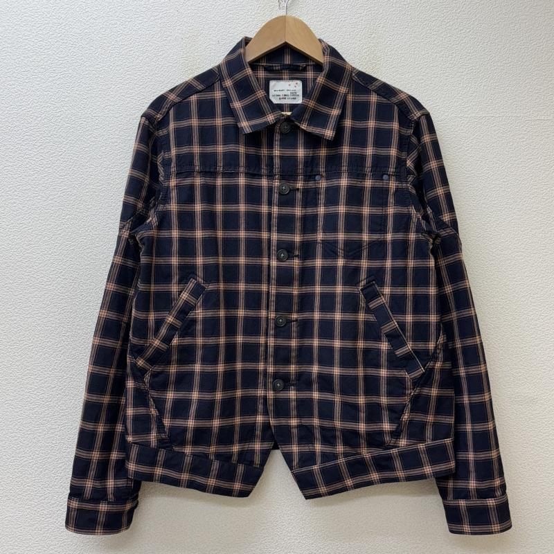 カトー 日本製 チェック柄 ウール ワーク ジャケット クロップド